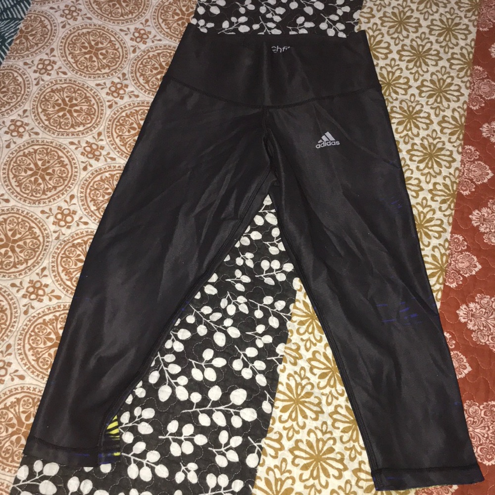 Adidas cropped workout leggings